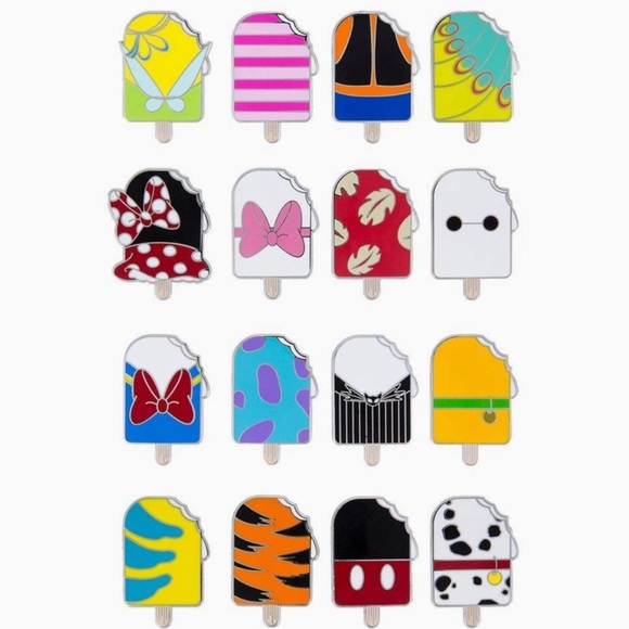 Disney Ice-cream Popsicle Pins Mystery Series/ Lot of 4 - Picture 2 of 2